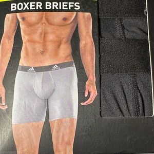 adidas Men's Performance Black Boxer Briefs 3-Pack